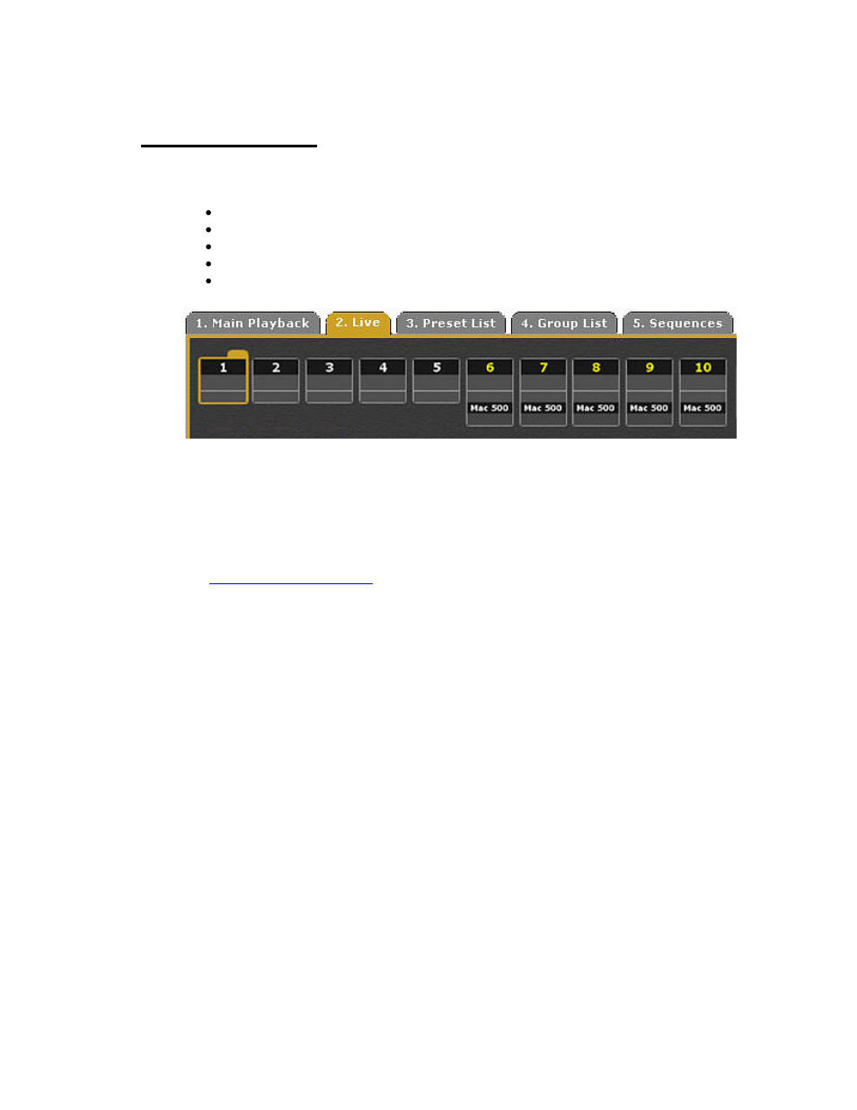 Navigating - tabs | ETC Congo Family v6.4.0 User Manual | Page 116 / 1006