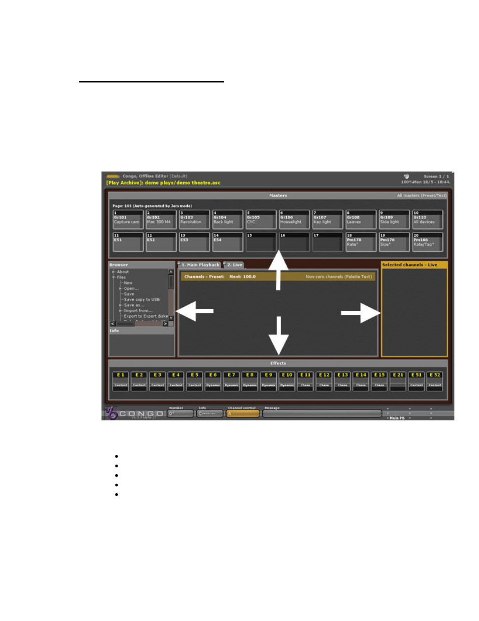 Dock areas - introduction | ETC Congo Family v6.4.0 User Manual | Page 269 / 1006