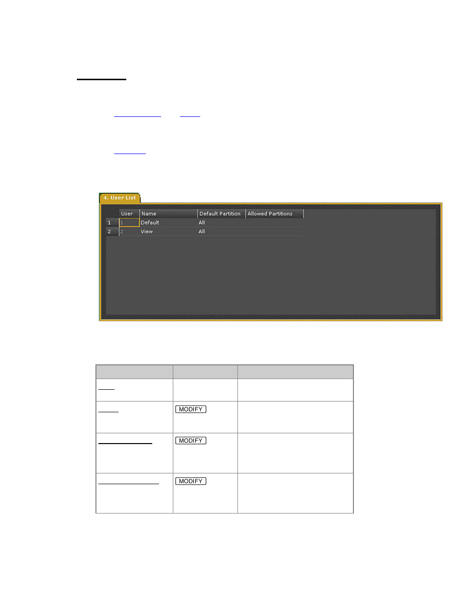 User list | ETC Congo Family v6.4.0 User Manual | Page 280 / 1006