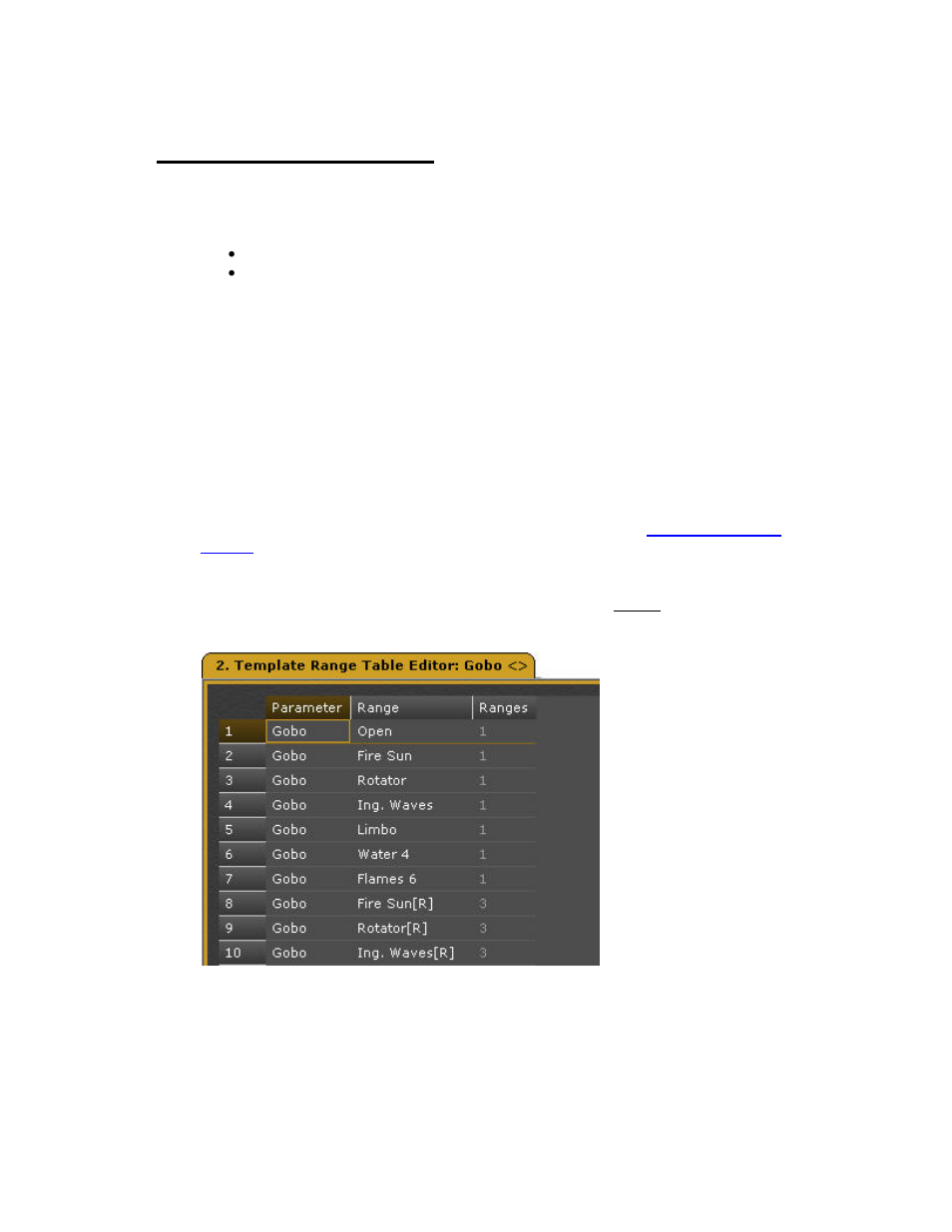 Templates - mode tables | ETC Congo Family v6.4.0 User Manual | Page 333 / 1006