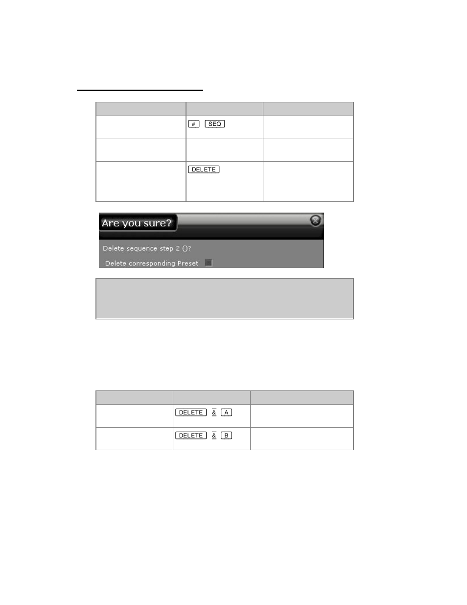 Sequences - delete step | ETC Congo Family v6.4.0 User Manual | Page 413 / 1006