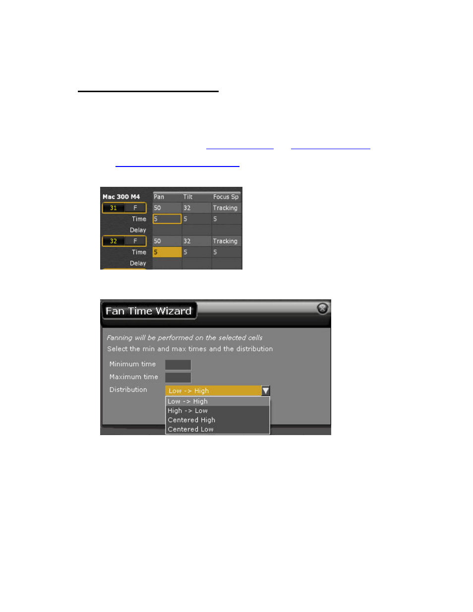 Device times - fan times | ETC Congo Family v6.4.0 User Manual | Page 619 / 1006