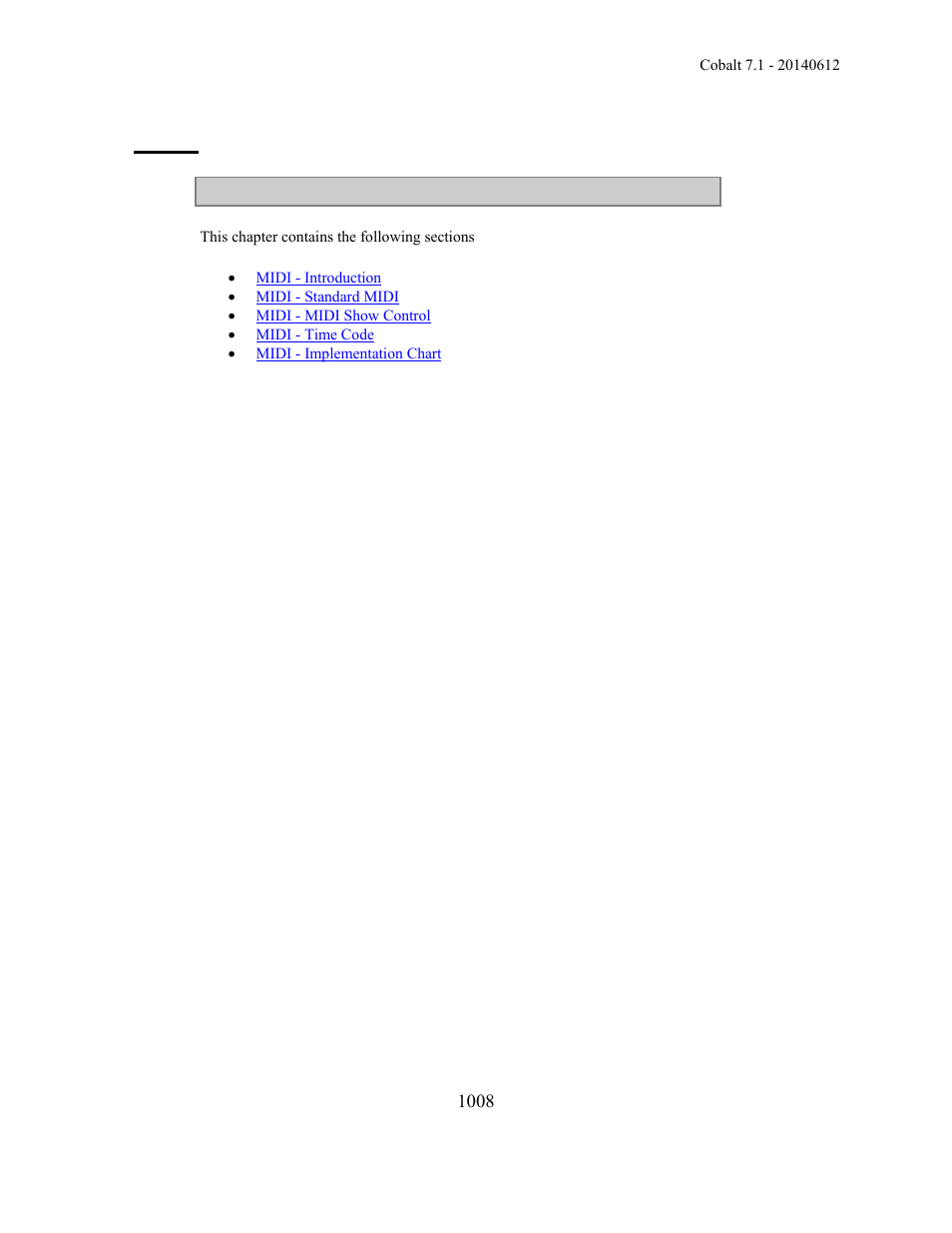 Midi | ETC Cobalt Family v7.1.0 User Manual | Page 1009 / 1055