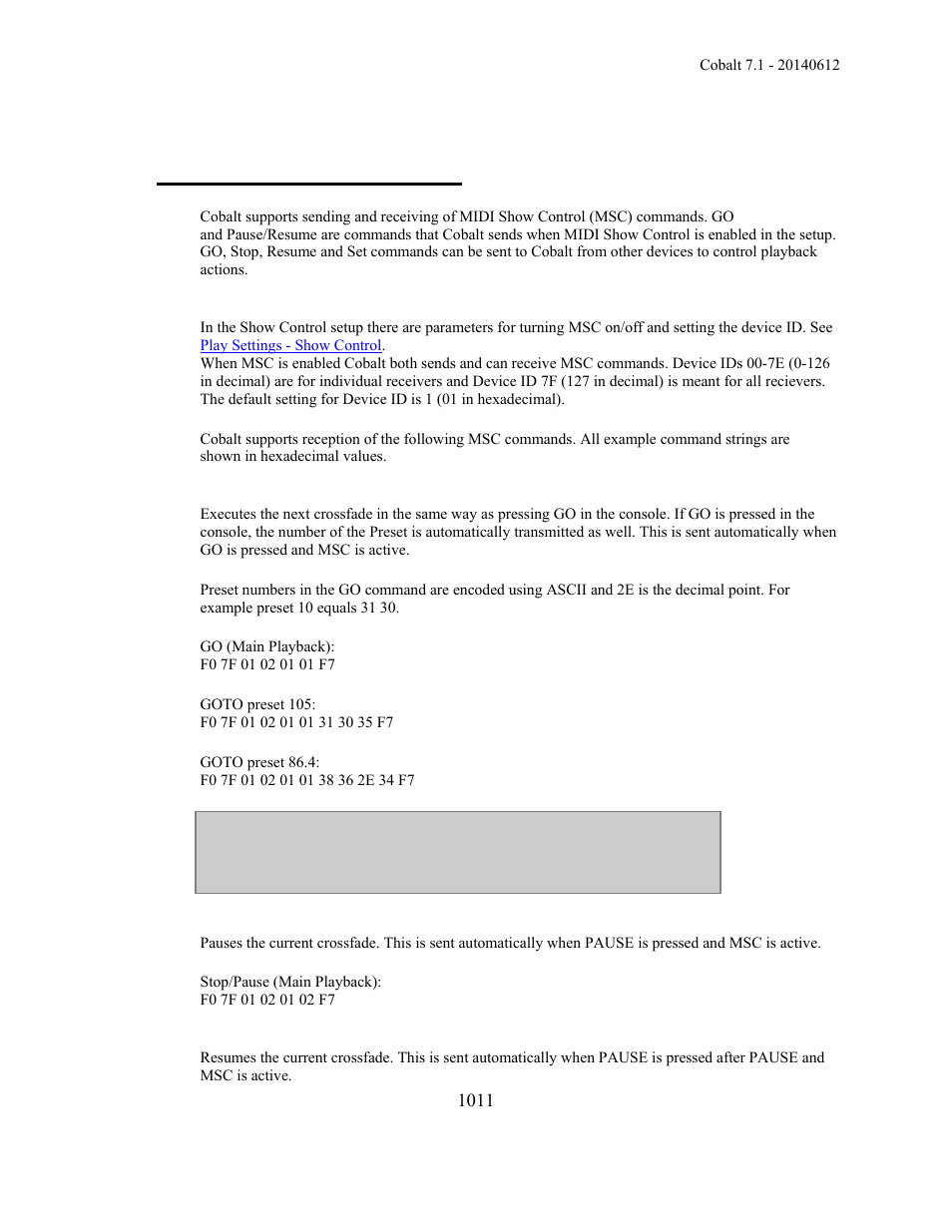 Midi - midi show control | ETC Cobalt Family v7.1.0 User Manual | Page 1012 / 1055