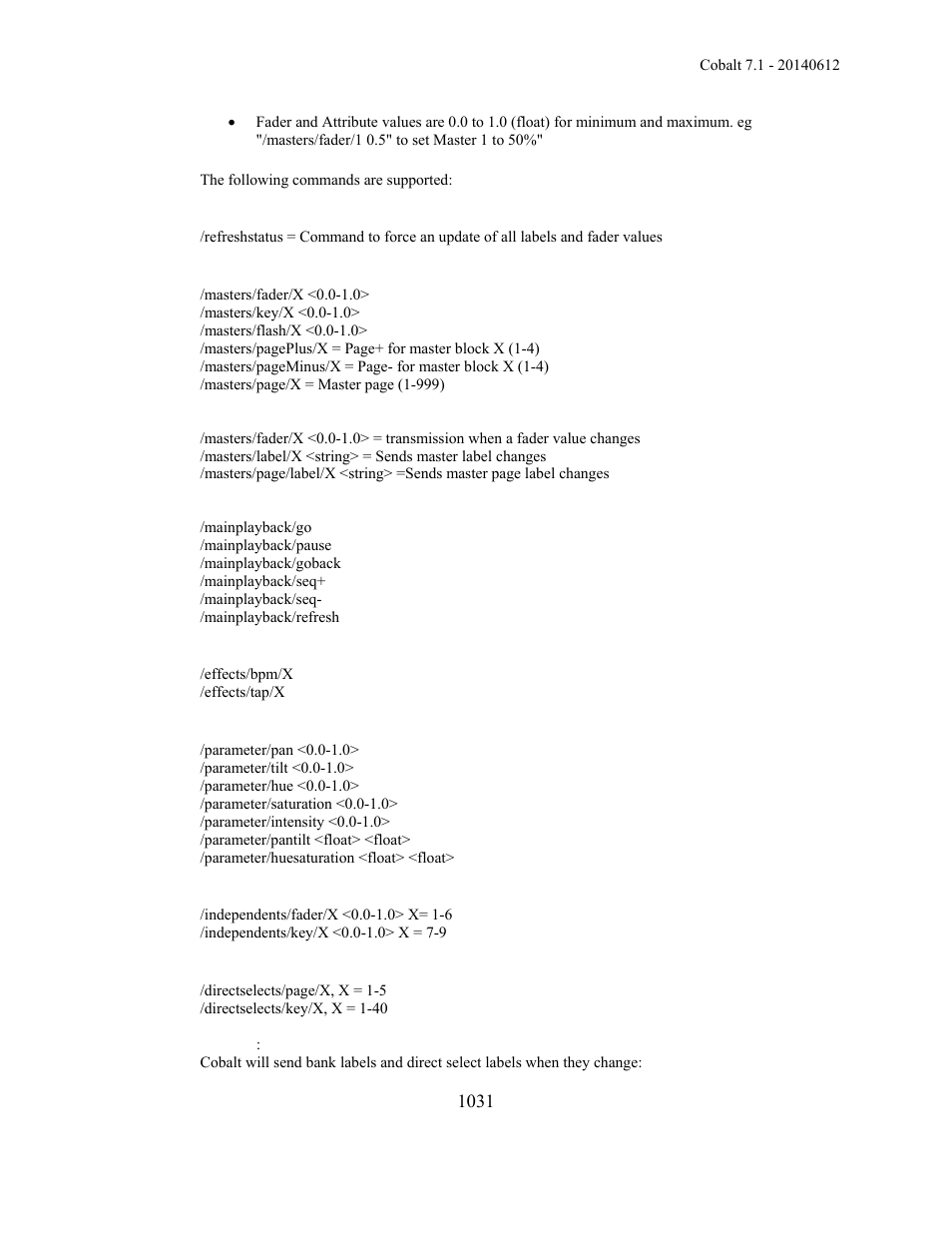 ETC Cobalt Family v7.1.0 User Manual | Page 1032 / 1055