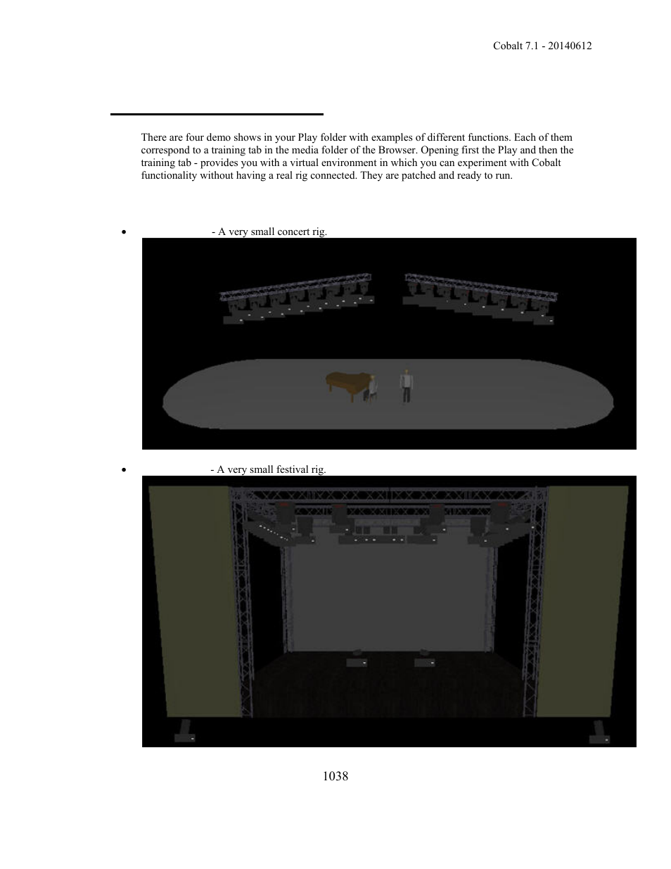 Tutorial - the demo shows | ETC Cobalt Family v7.1.0 User Manual | Page 1039 / 1055