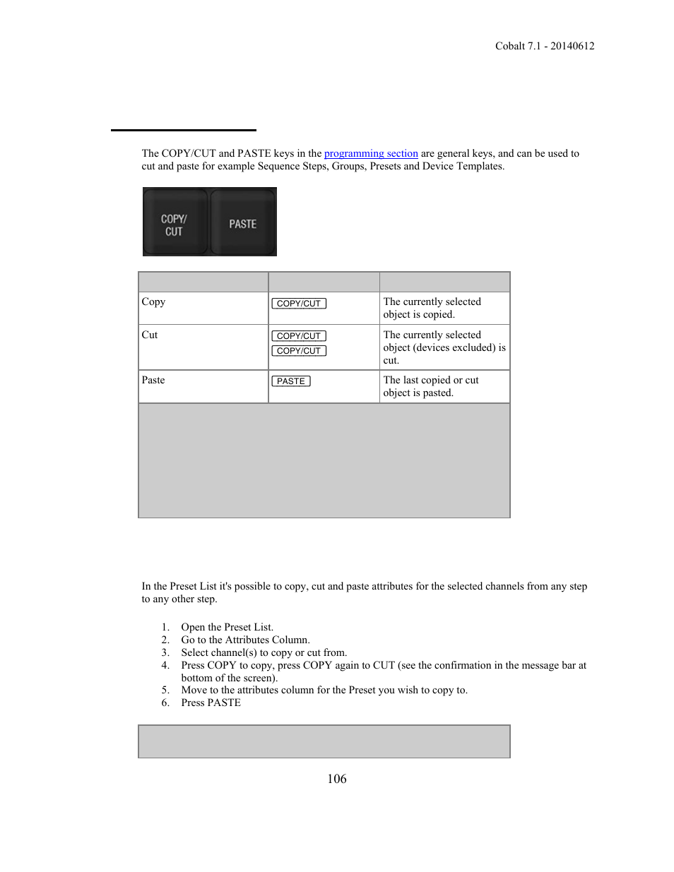 Copy, cut & paste | ETC Cobalt Family v7.1.0 User Manual | Page 107 / 1055