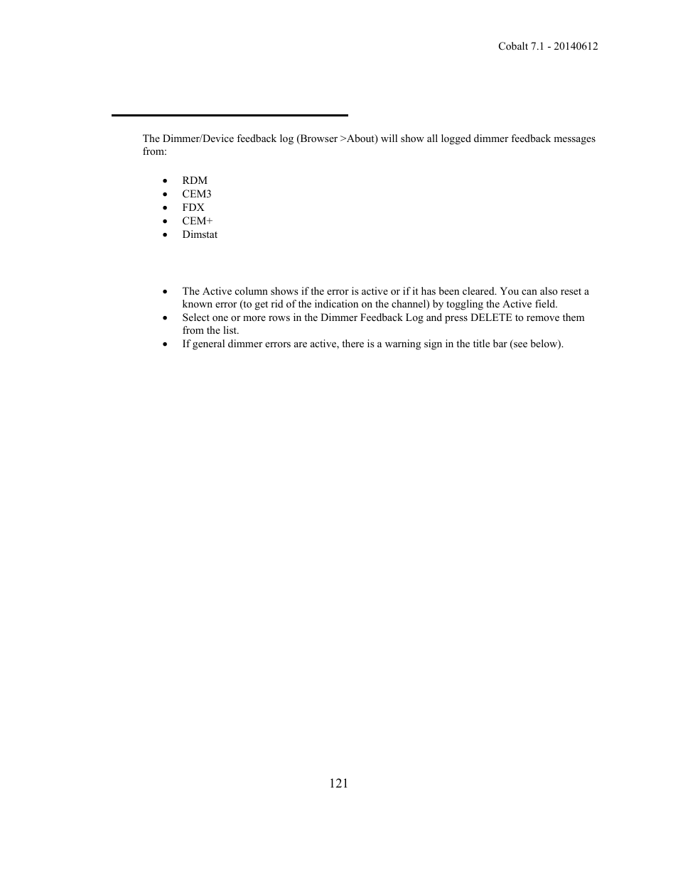 Dimmer/device feedback log | ETC Cobalt Family v7.1.0 User Manual | Page 122 / 1055