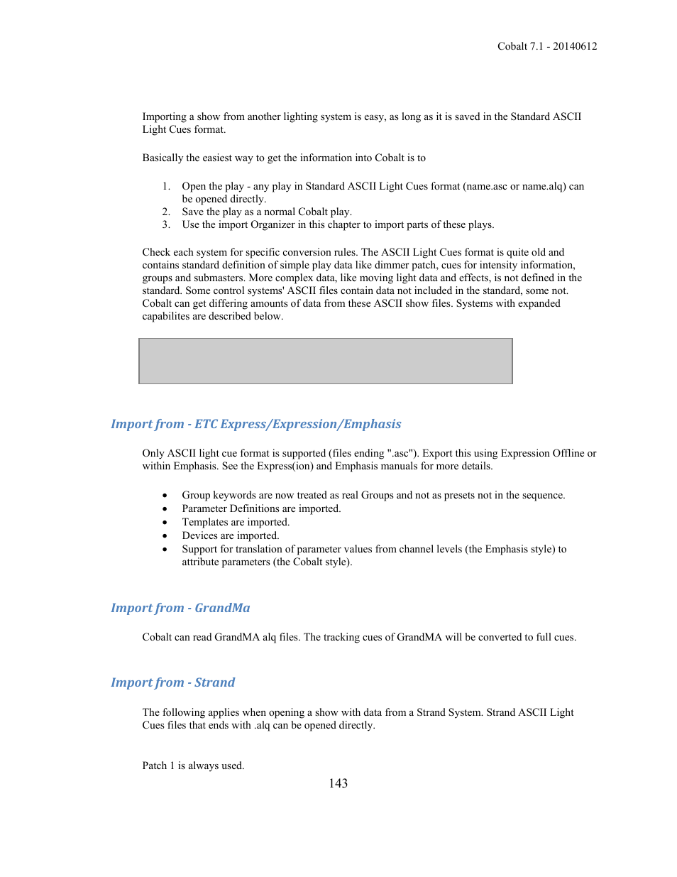 ETC Cobalt Family v7.1.0 User Manual | Page 144 / 1055