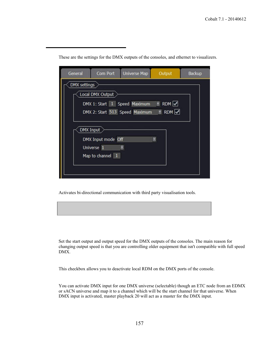 System settings - output | ETC Cobalt Family v7.1.0 User Manual | Page 158 / 1055