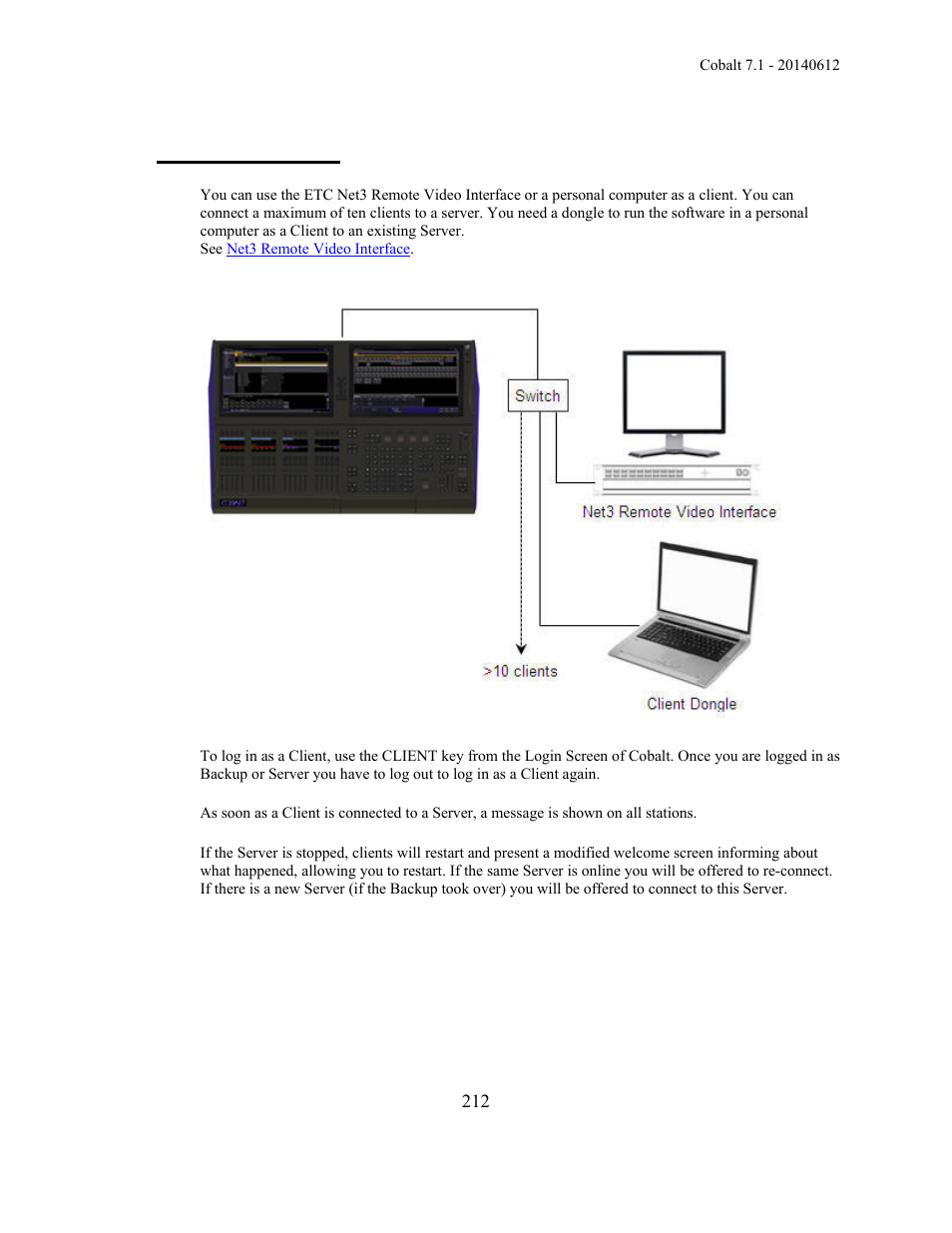 Network - client | ETC Cobalt Family v7.1.0 User Manual | Page 213 / 1055