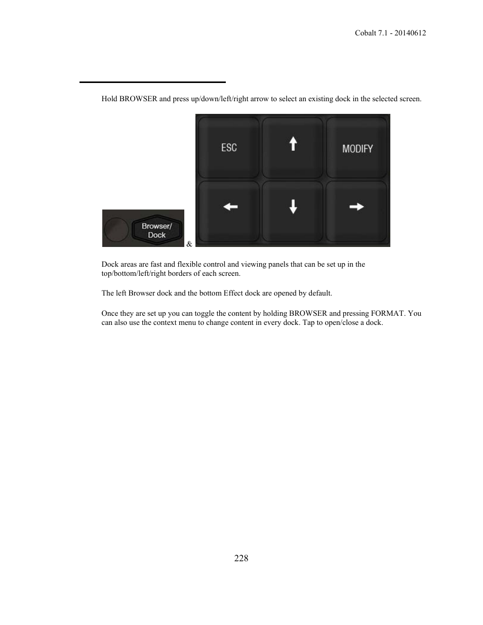 Dock areas - introduction | ETC Cobalt Family v7.1.0 User Manual | Page 229 / 1055