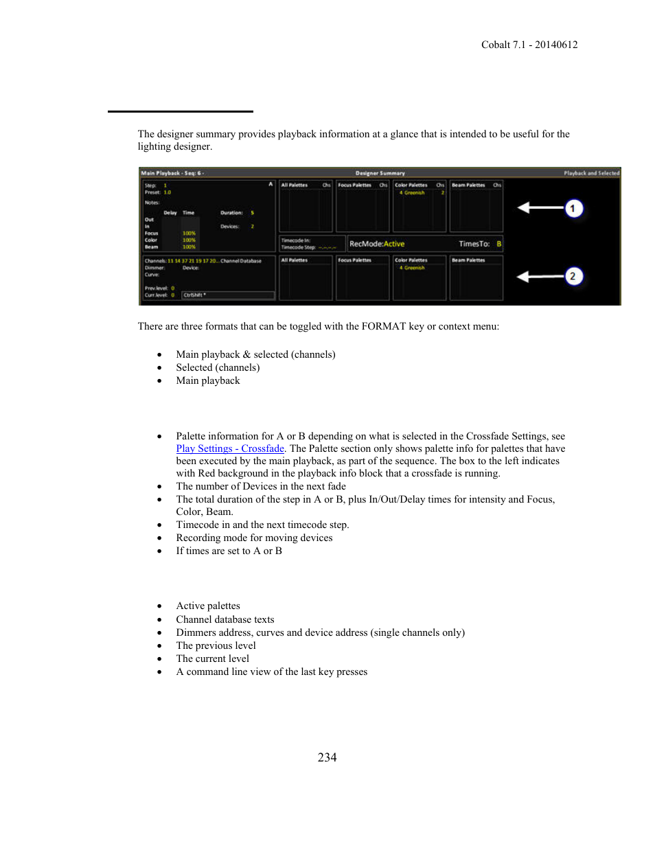 Designer summary | ETC Cobalt Family v7.1.0 User Manual | Page 235 / 1055