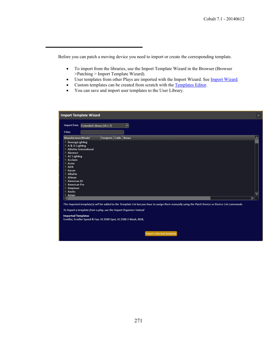 Import template wizard (7.1) | ETC Cobalt Family v7.1.0 User Manual | Page 272 / 1055