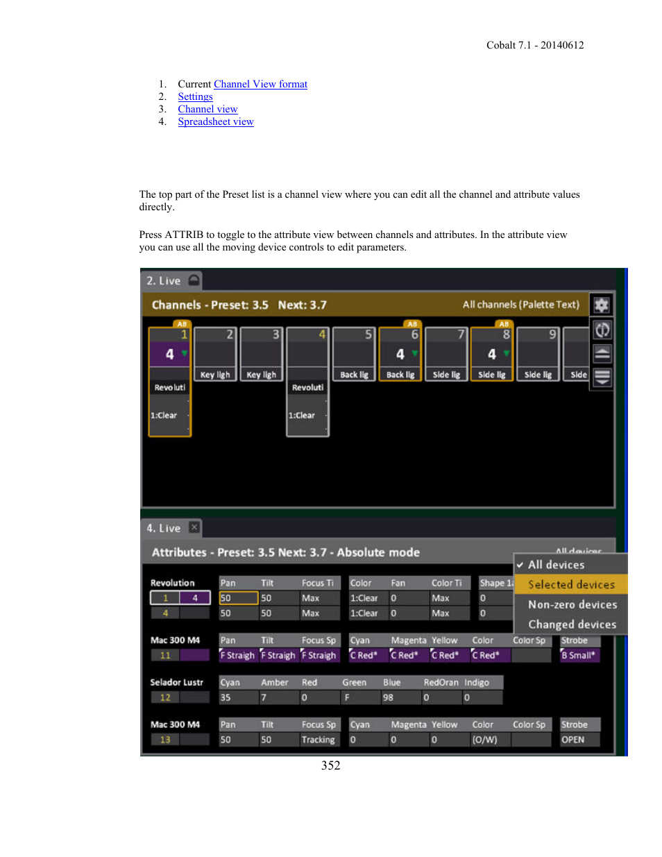 ETC Cobalt Family v7.1.0 User Manual | Page 353 / 1055