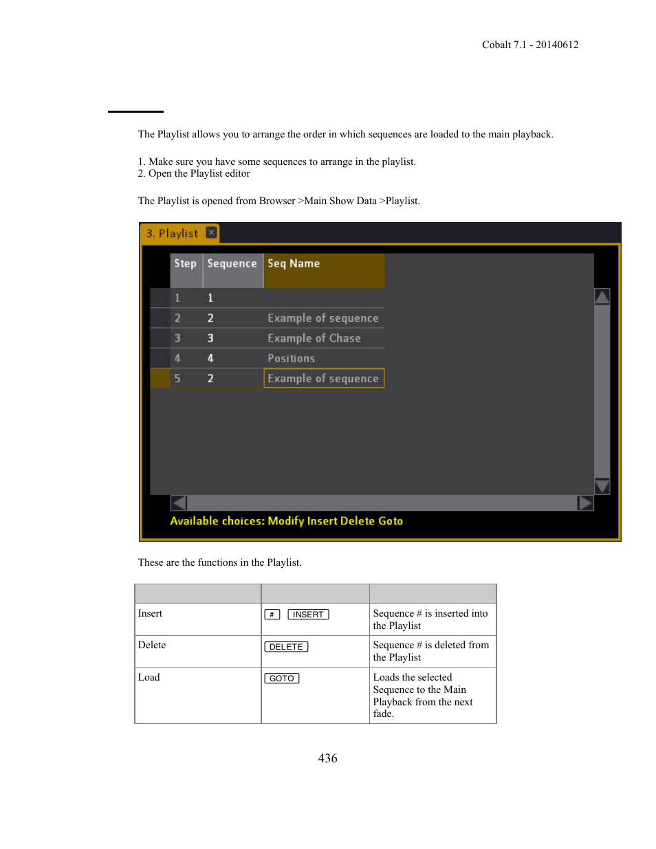 Playlist | ETC Cobalt Family v7.1.0 User Manual | Page 437 / 1055