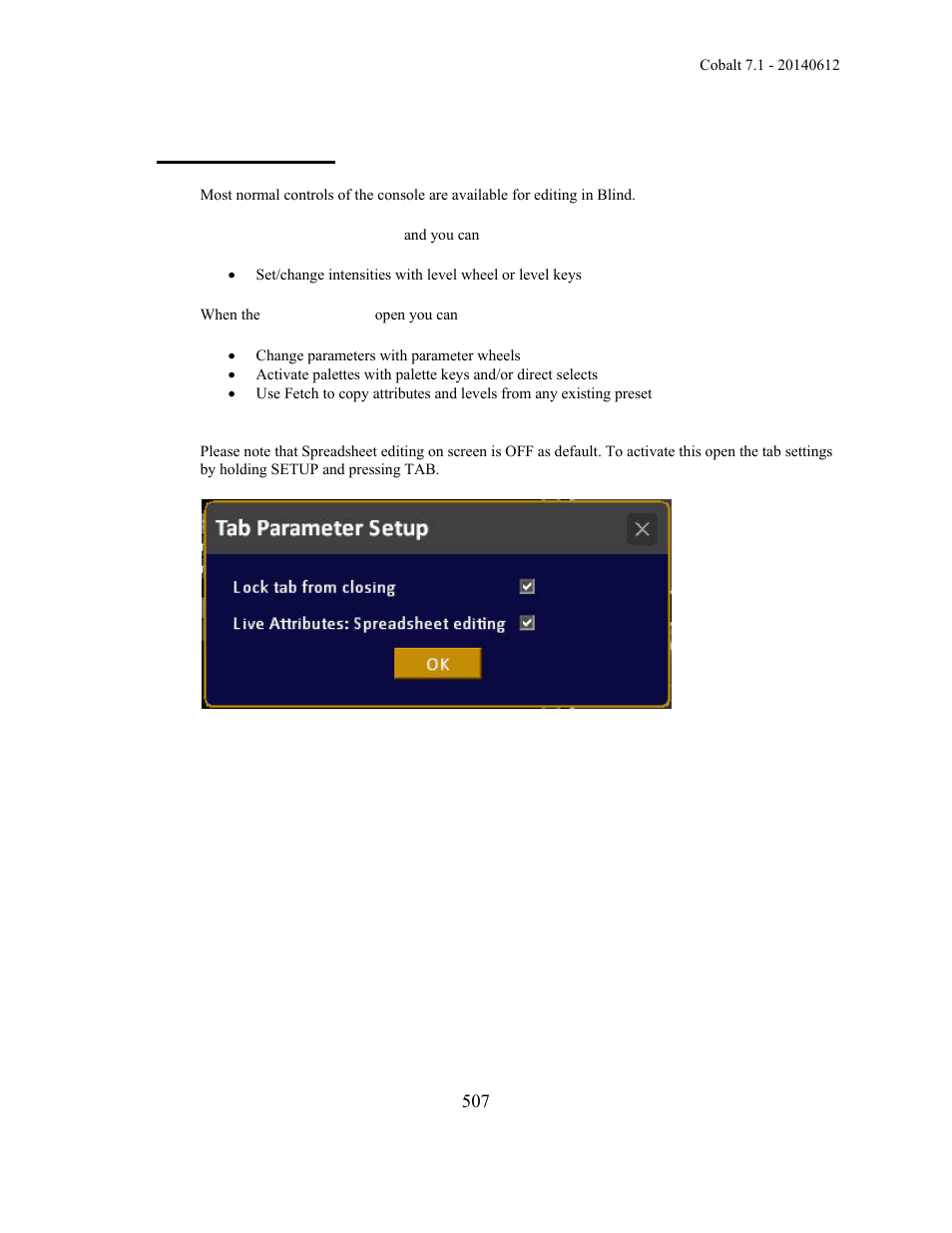 Editing in blind | ETC Cobalt Family v7.1.0 User Manual | Page 508 / 1055