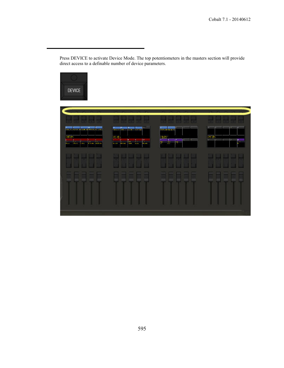 Device control - device mode | ETC Cobalt Family v7.1.0 User Manual | Page 596 / 1055