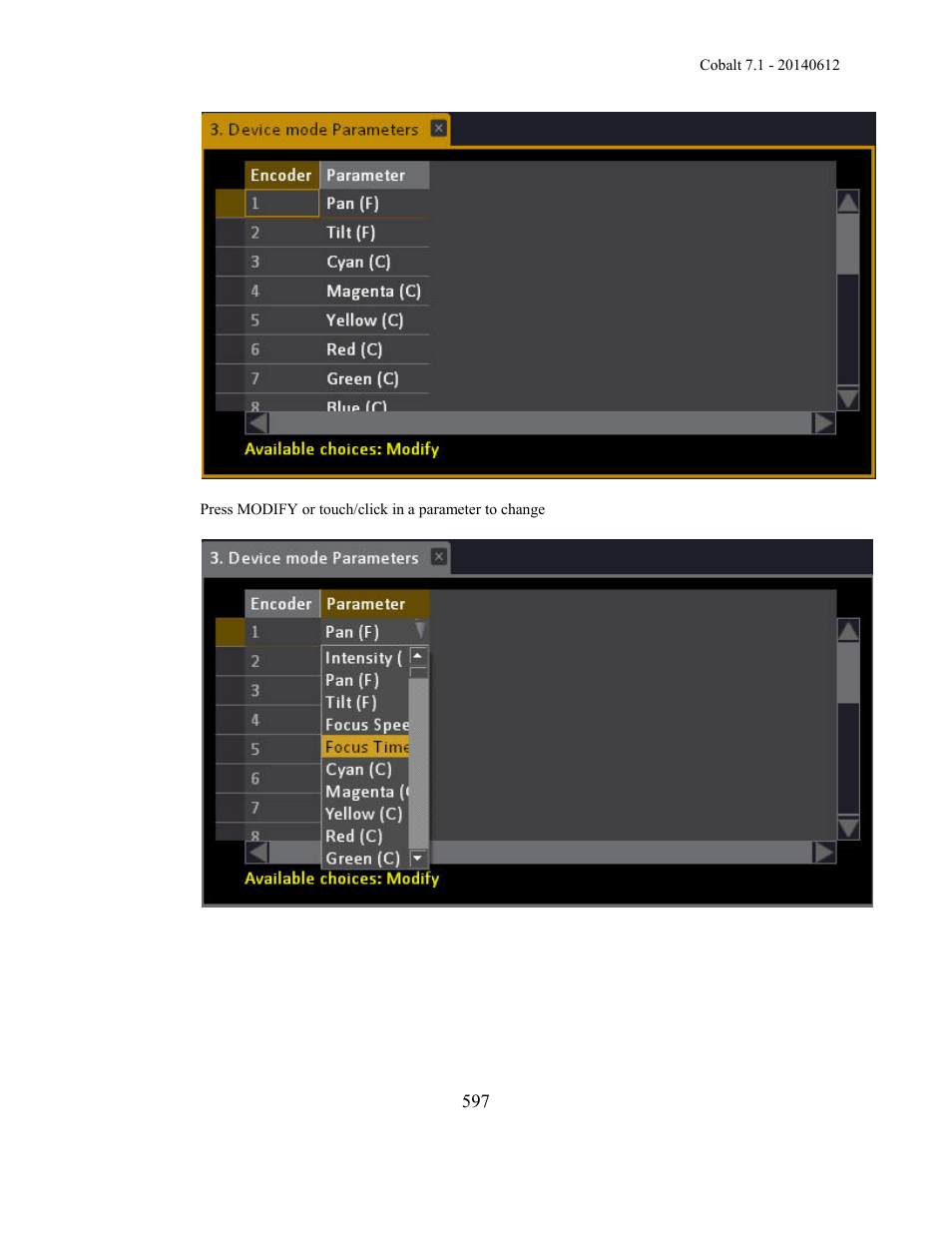 ETC Cobalt Family v7.1.0 User Manual | Page 598 / 1055