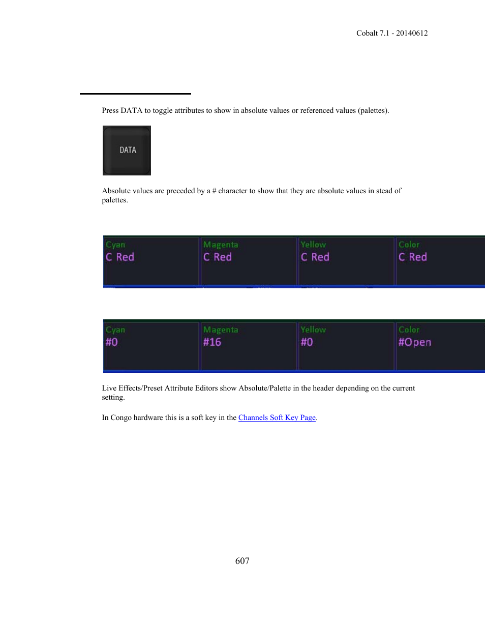 Device views - data | ETC Cobalt Family v7.1.0 User Manual | Page 608 / 1055