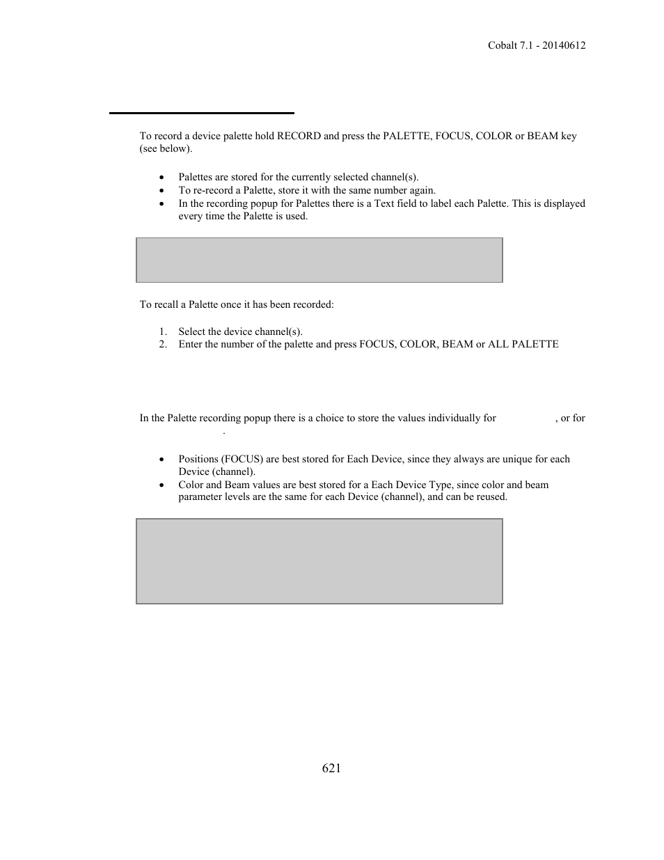 Device palettes - record | ETC Cobalt Family v7.1.0 User Manual | Page 622 / 1055