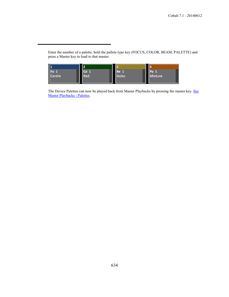 Device palettes - in masters | ETC Cobalt Family v7.1.0 User Manual | Page 635 / 1055