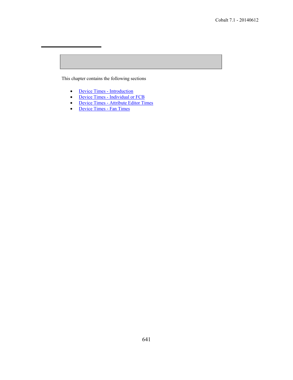 Device times | ETC Cobalt Family v7.1.0 User Manual | Page 642 / 1055