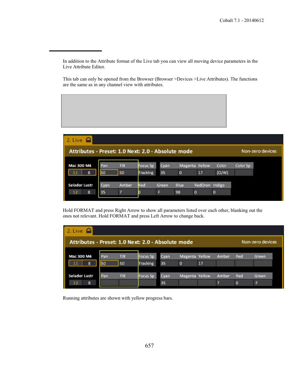 Live attributes | ETC Cobalt Family v7.1.0 User Manual | Page 658 / 1055