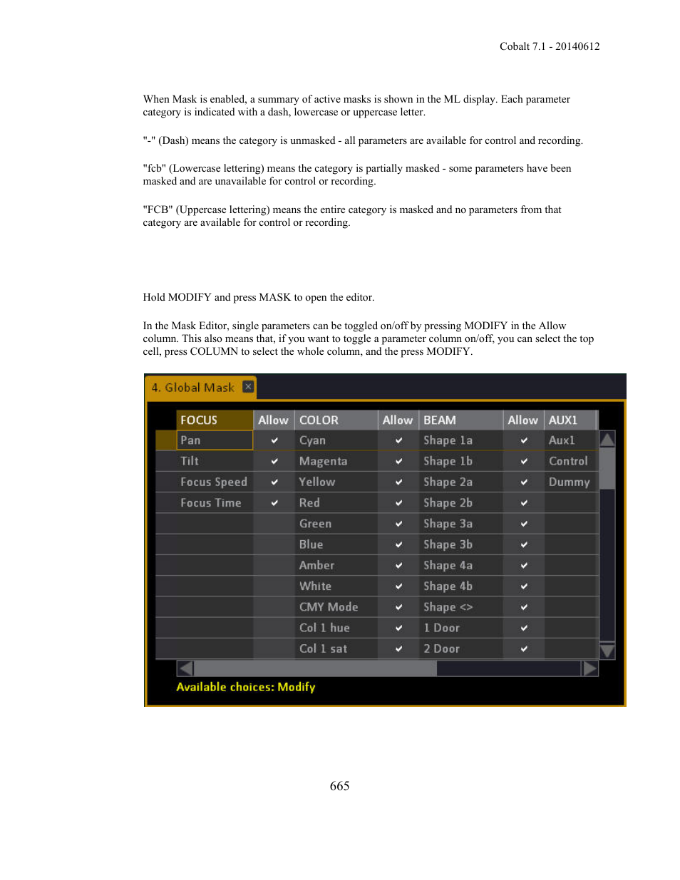 ETC Cobalt Family v7.1.0 User Manual | Page 666 / 1055