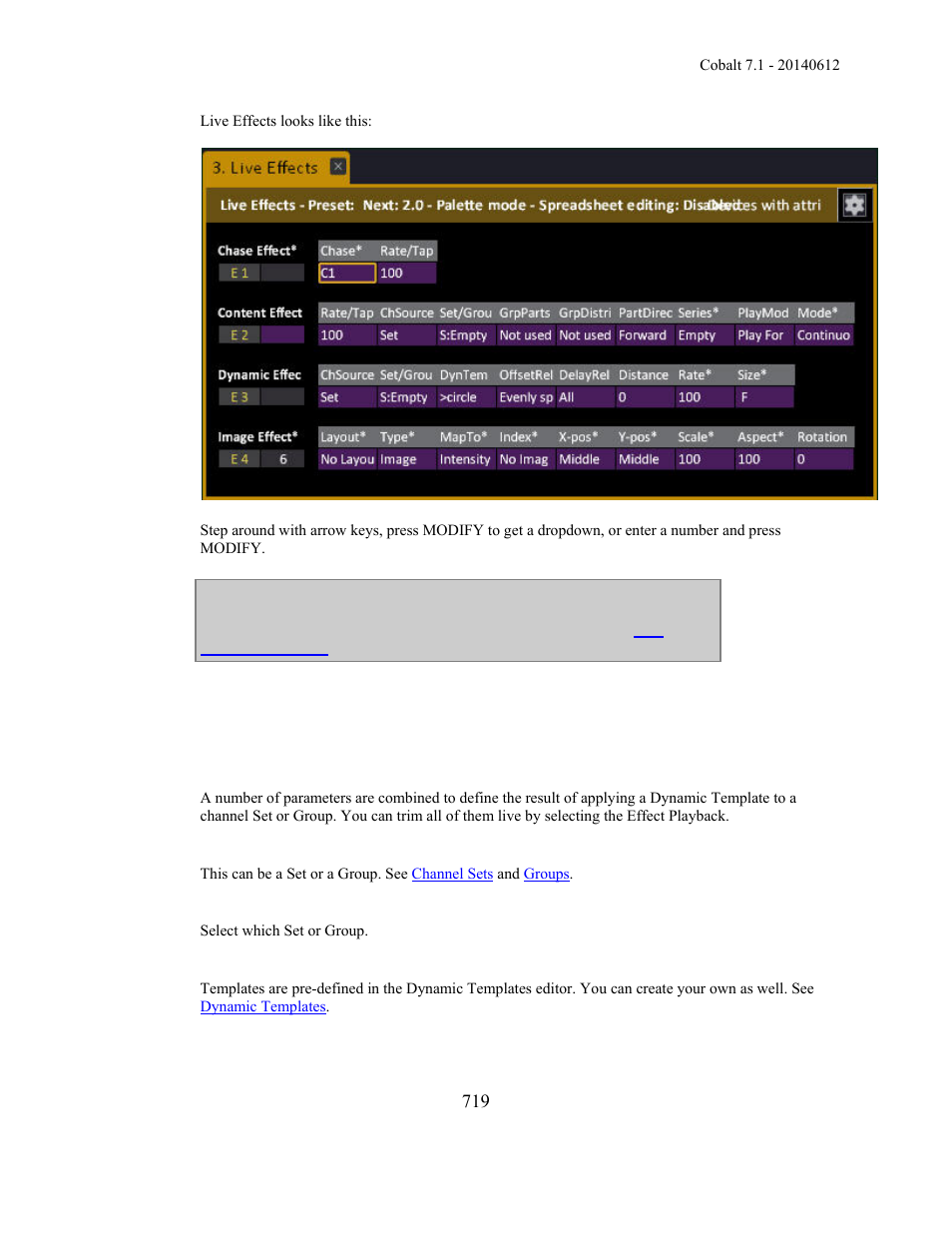 ETC Cobalt Family v7.1.0 User Manual | Page 720 / 1055