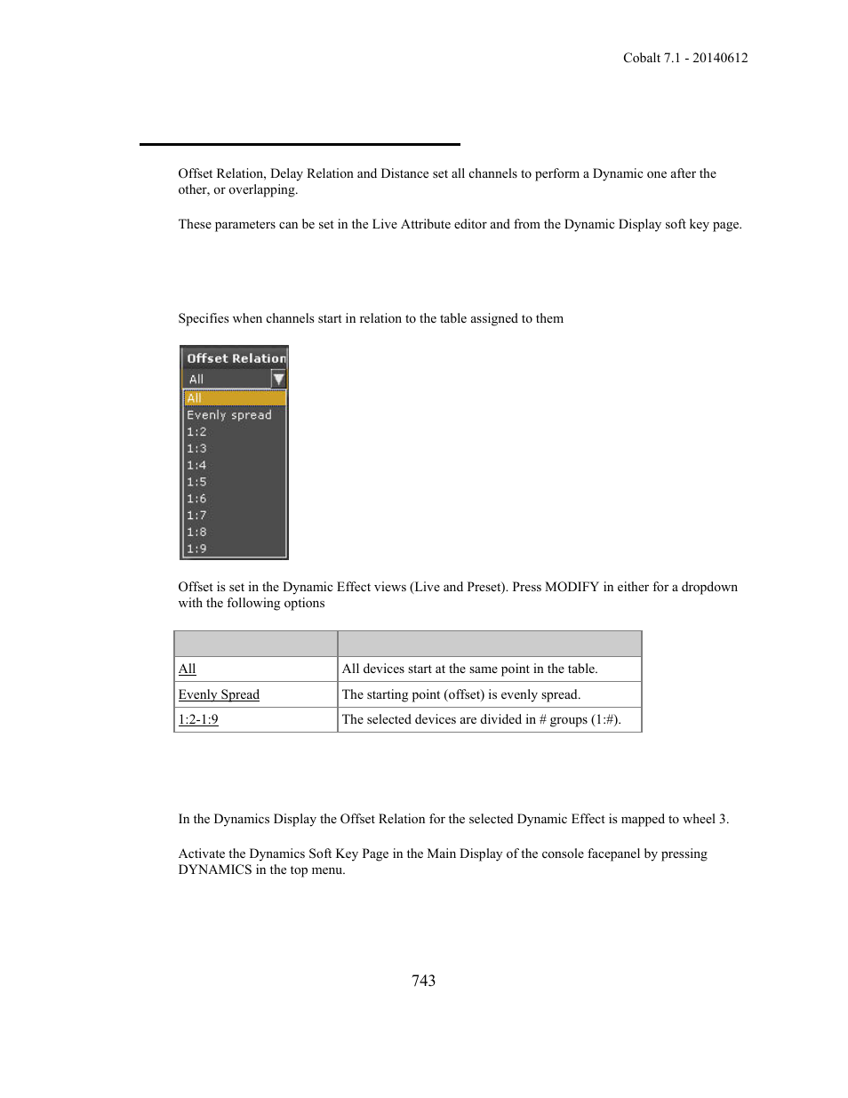 Dynamics - relations & distance | ETC Cobalt Family v7.1.0 User Manual | Page 744 / 1055