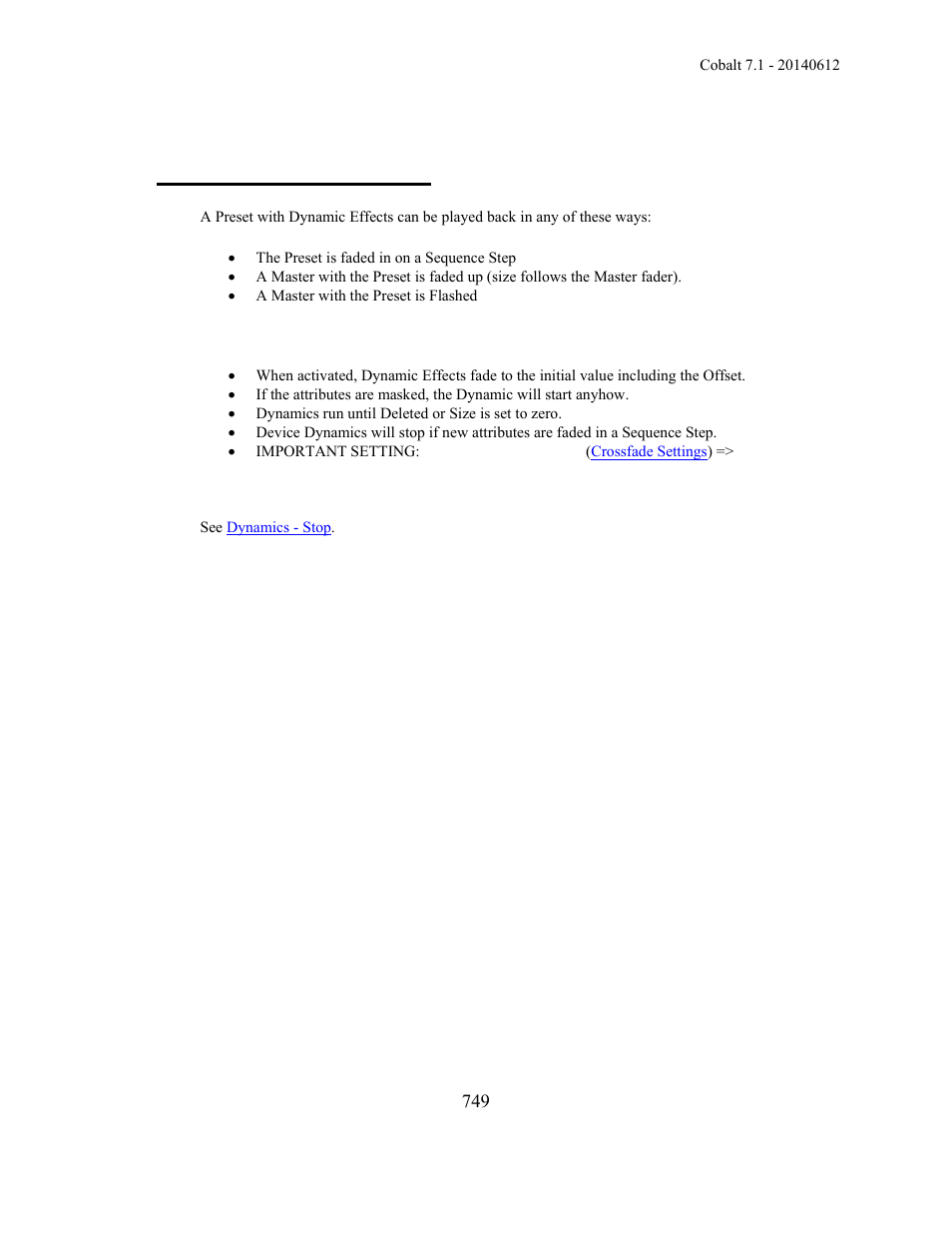 Dynamics - playing back | ETC Cobalt Family v7.1.0 User Manual | Page 750 / 1055