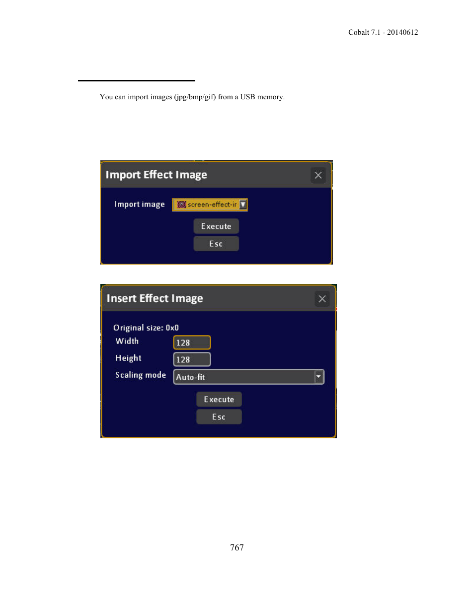 Import effect images | ETC Cobalt Family v7.1.0 User Manual | Page 768 / 1055