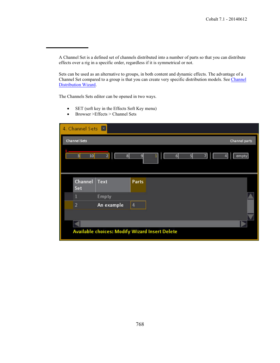 Channel sets | ETC Cobalt Family v7.1.0 User Manual | Page 769 / 1055