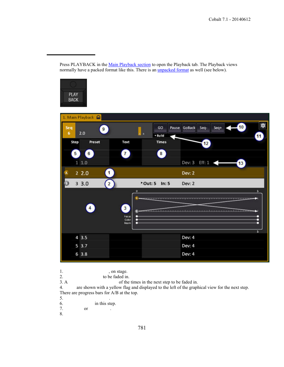 Playback view | ETC Cobalt Family v7.1.0 User Manual | Page 782 / 1055