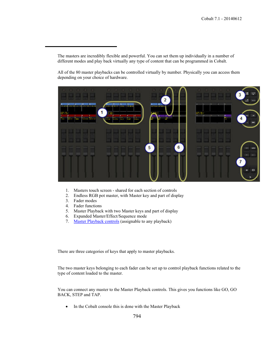 Masters - introduction | ETC Cobalt Family v7.1.0 User Manual | Page 795 / 1055