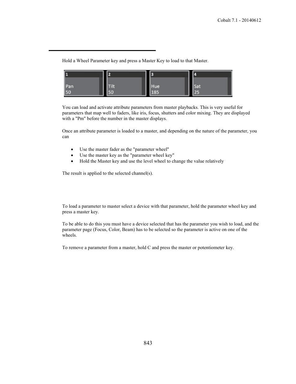 Masters - attribute parameters | ETC Cobalt Family v7.1.0 User Manual | Page 844 / 1055