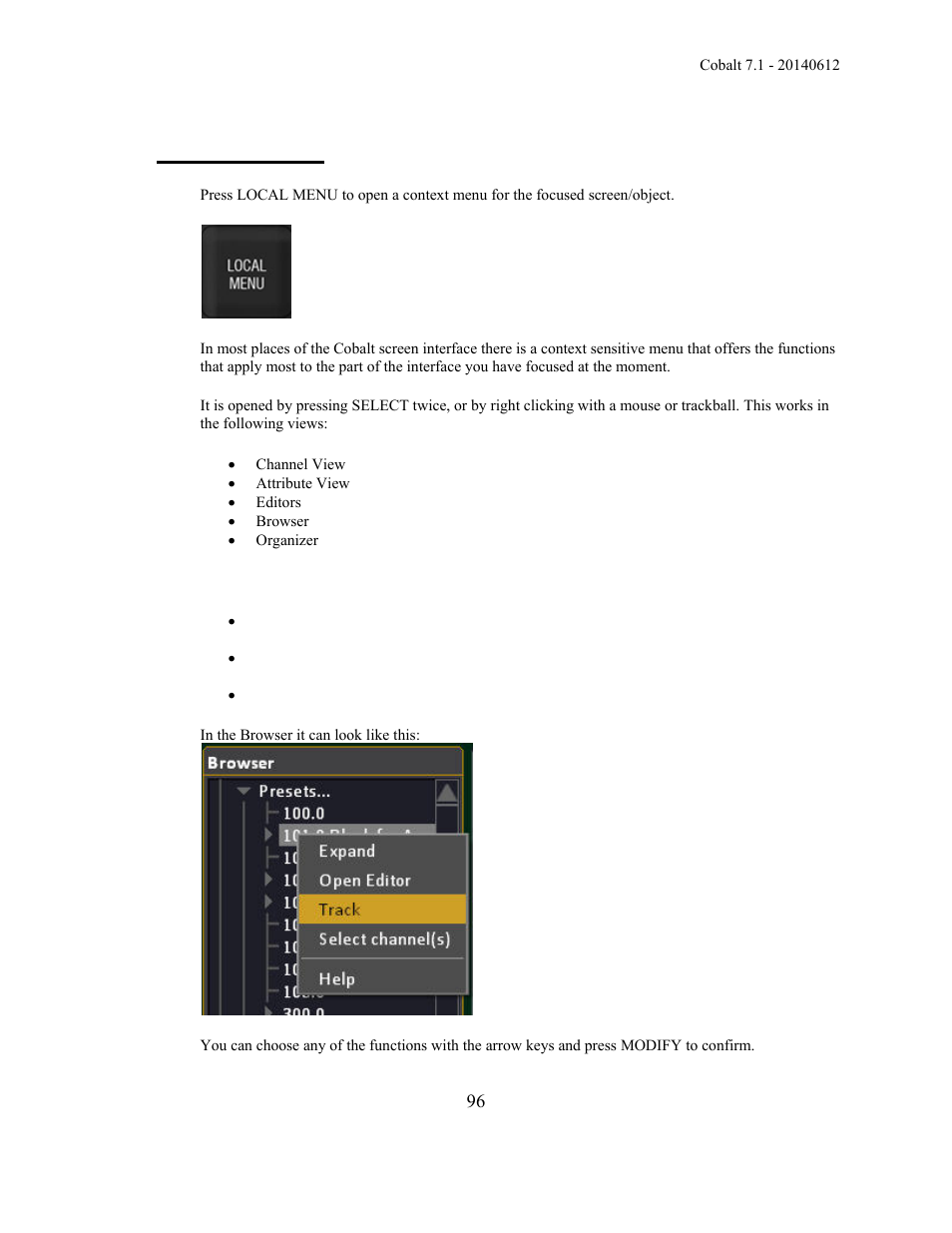 Context menus | ETC Cobalt Family v7.1.0 User Manual | Page 97 / 1055