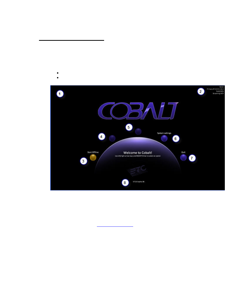 Exit to welcome screen | ETC Cobalt Family v7.0.0 User Manual | Page 176 / 1038