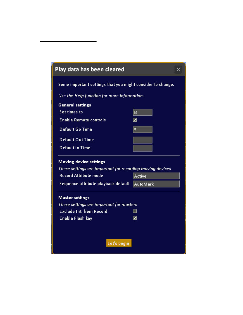 Play settings - basic | ETC Cobalt Family v7.0.0 User Manual | Page 181 / 1038