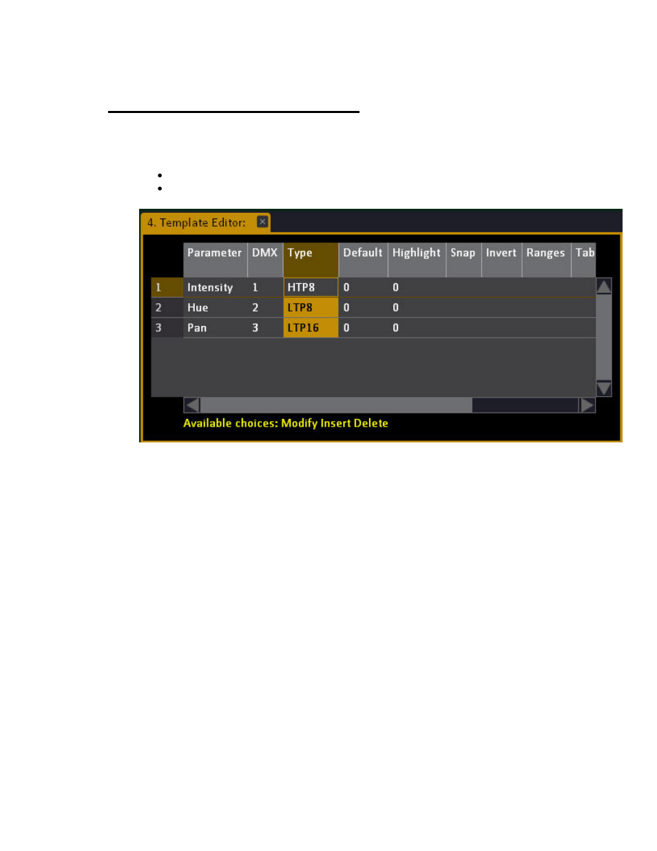 Templates - type 8/16 bit control | ETC Cobalt Family v7.0.0 User Manual | Page 304 / 1038