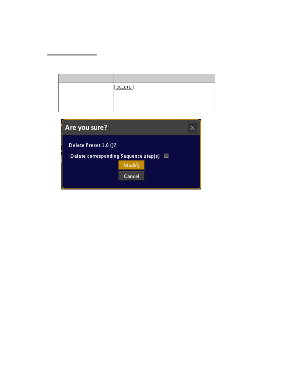 Presets - delete | ETC Cobalt Family v7.0.0 User Manual | Page 371 / 1038
