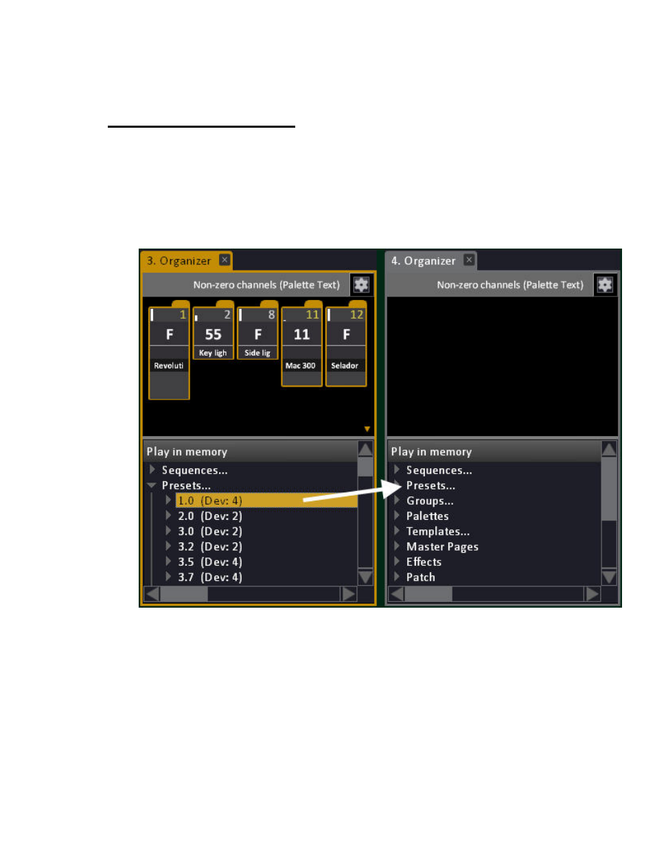 Presets - import & undo | ETC Cobalt Family v7.0.0 User Manual | Page 374 / 1038