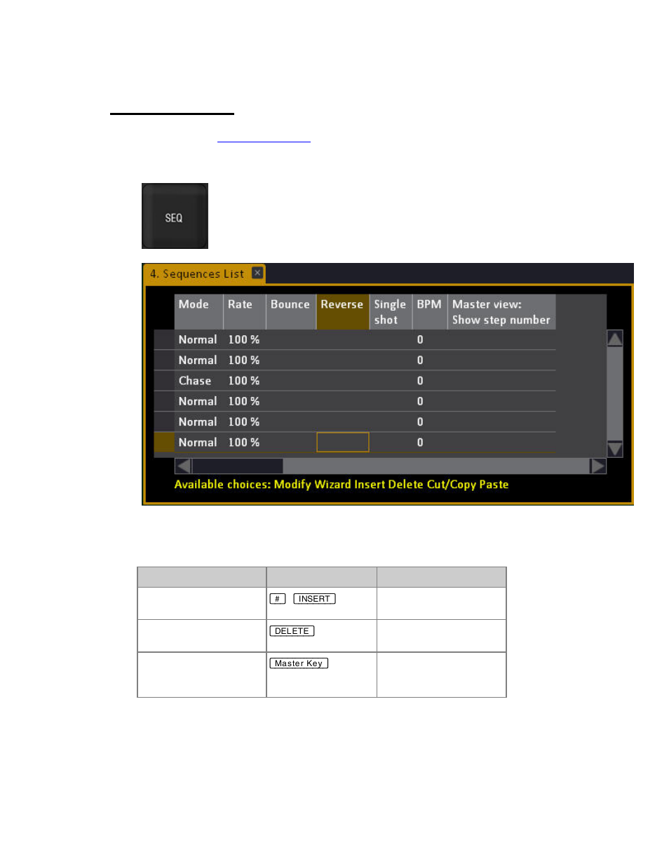 Sequences - list | ETC Cobalt Family v7.0.0 User Manual | Page 382 / 1038
