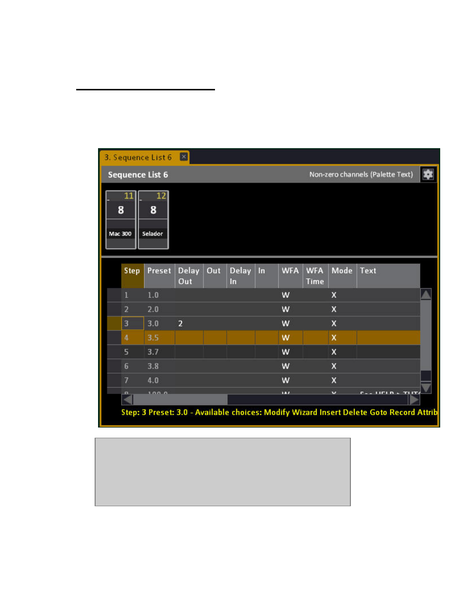 Sequences - sequence list | ETC Cobalt Family v7.0.0 User Manual | Page 384 / 1038