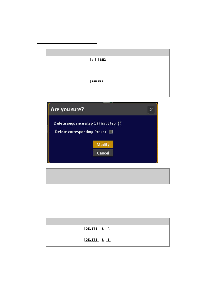 Sequences - delete step | ETC Cobalt Family v7.0.0 User Manual | Page 405 / 1038