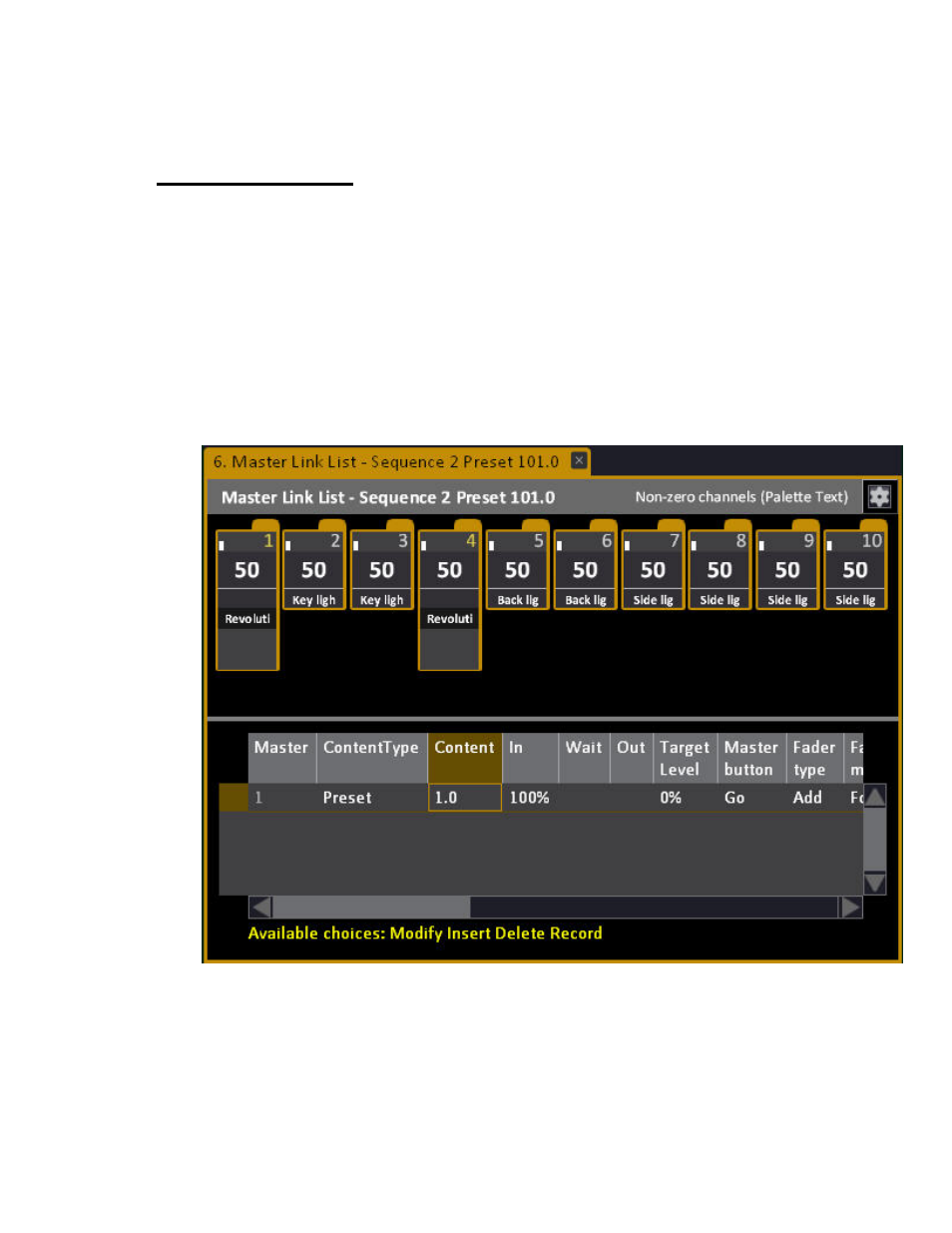 Sequences - links | ETC Cobalt Family v7.0.0 User Manual | Page 406 / 1038