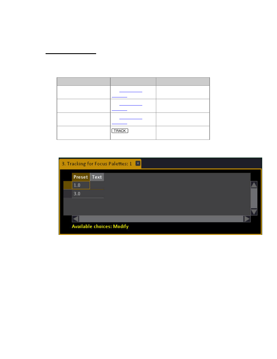 Track - palettes | ETC Cobalt Family v7.0.0 User Manual | Page 525 / 1038