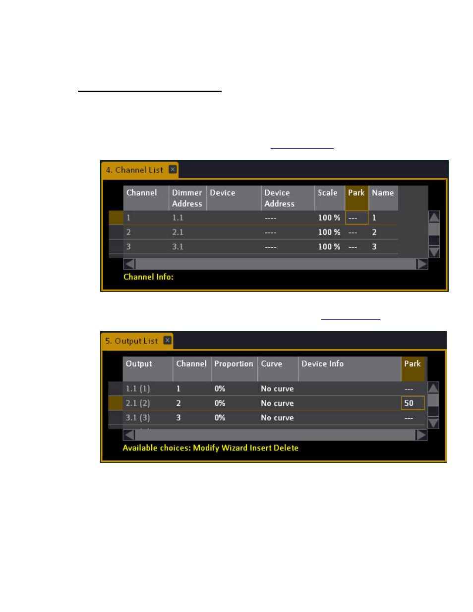 Park - edit parked values | ETC Cobalt Family v7.0.0 User Manual | Page 534 / 1038