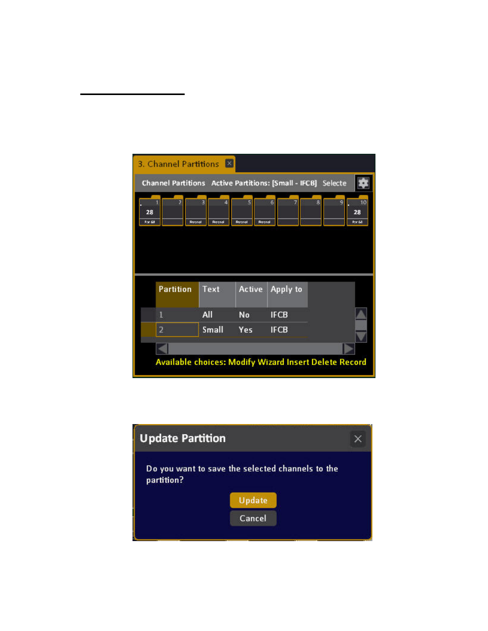 Partitions - create | ETC Cobalt Family v7.0.0 User Manual | Page 572 / 1038